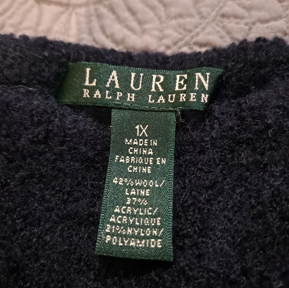 Ralph Lauren wool mix pullover size 1X - Picture 2 of 2
